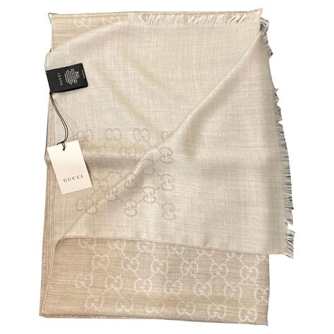 beige stola gucci|Gucci Scarves, Silks, Stoles & Shawls for Women .